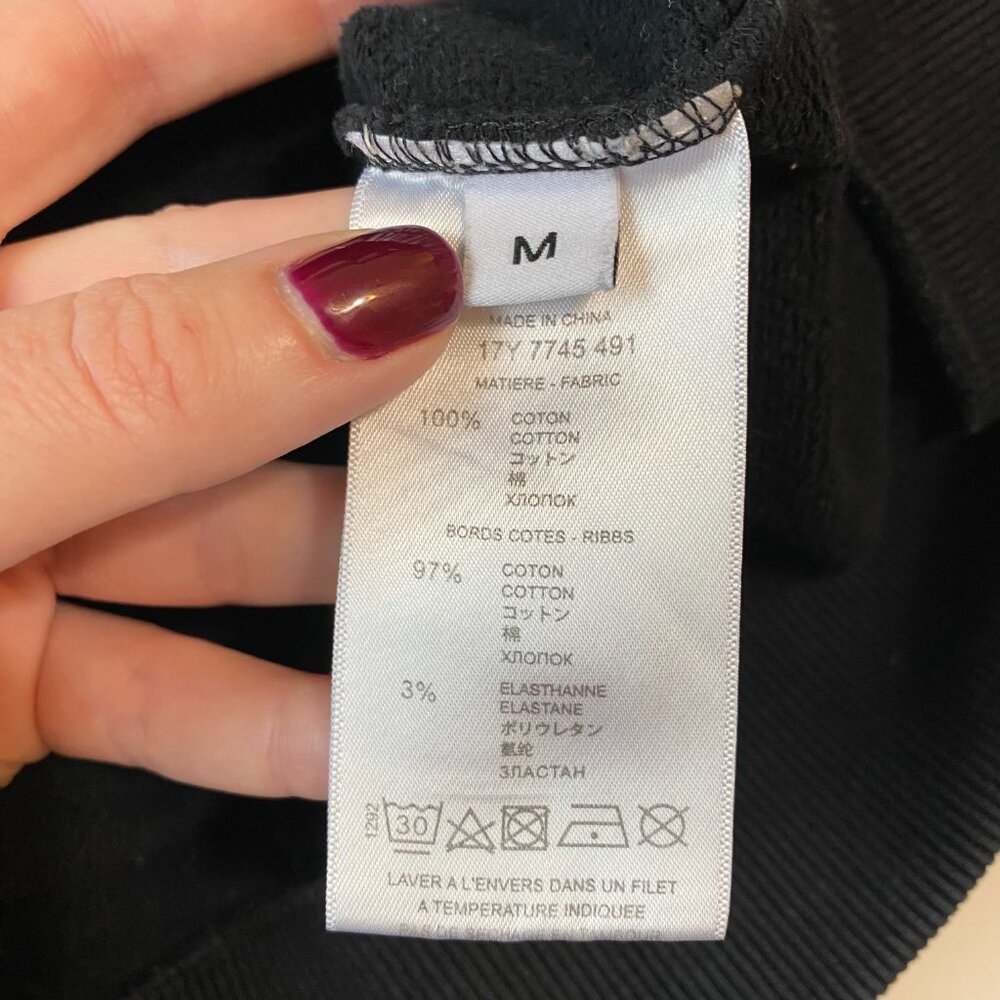 Givenchy Bambi Mirror Outline‎ Black Crewneck Sweatshirt Medium - Picture 10 of 13